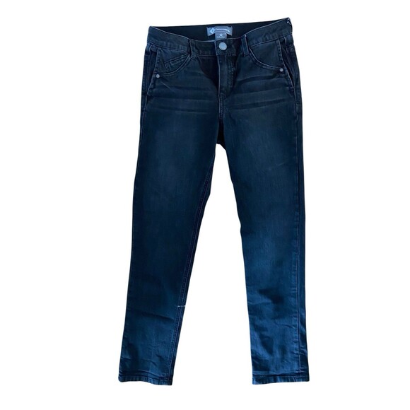Democracy Ab Technology Jean Size 4 Blue Stretch Slimming Tummy Control Shaping - Picture 1 of 10